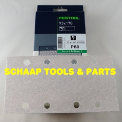 Schuurblad  93x178mm P 80 Brilliant2 StickFix per 10 verpakt | 492908
